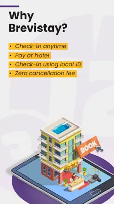 Brevistay Book Hourly Hotel android App screenshot 1